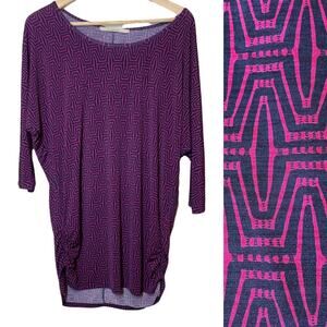 41 Hawthorn Stitch Fix Tunic Blouse Large Womens Geometric